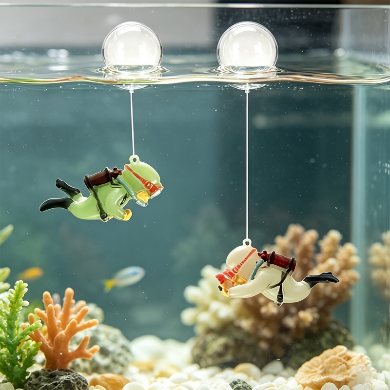 Resin Art Underwater - Aquarium Resin Decor Mini Diver Statue