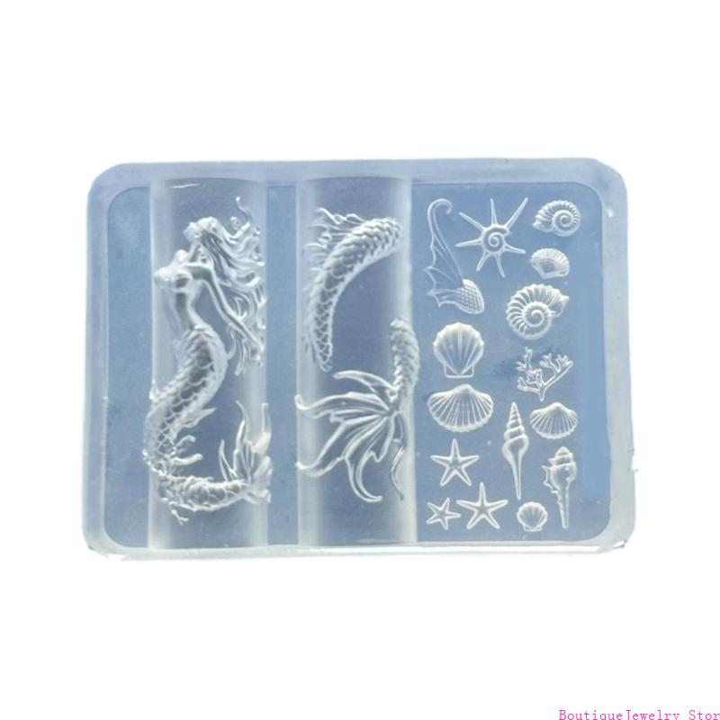 Silicone Mold Ocean - E1PE Soft Silicone Embellishment Mould Easy