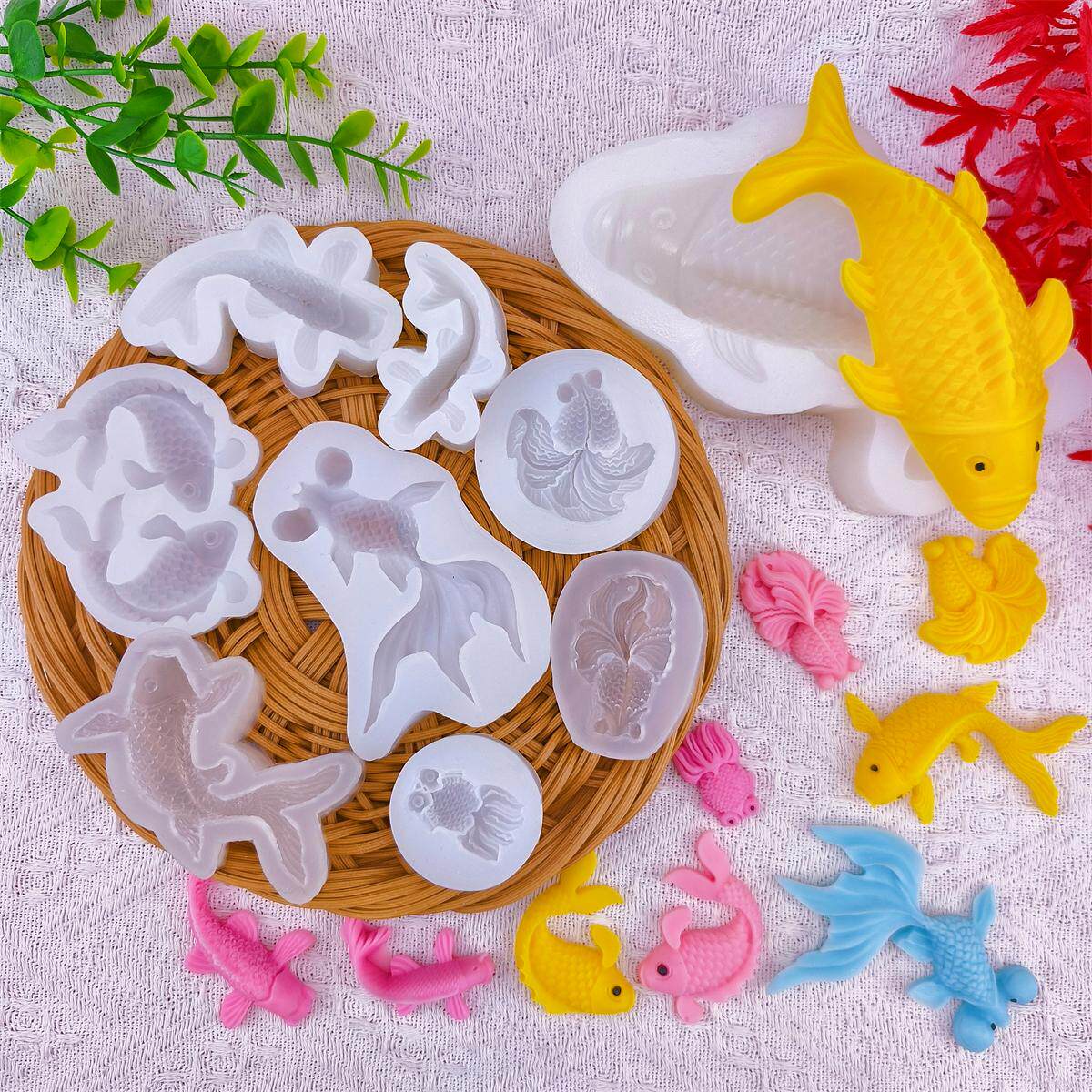 Silicone Mold Ocean - 2026 Koi Fish Silicone Resin Molds