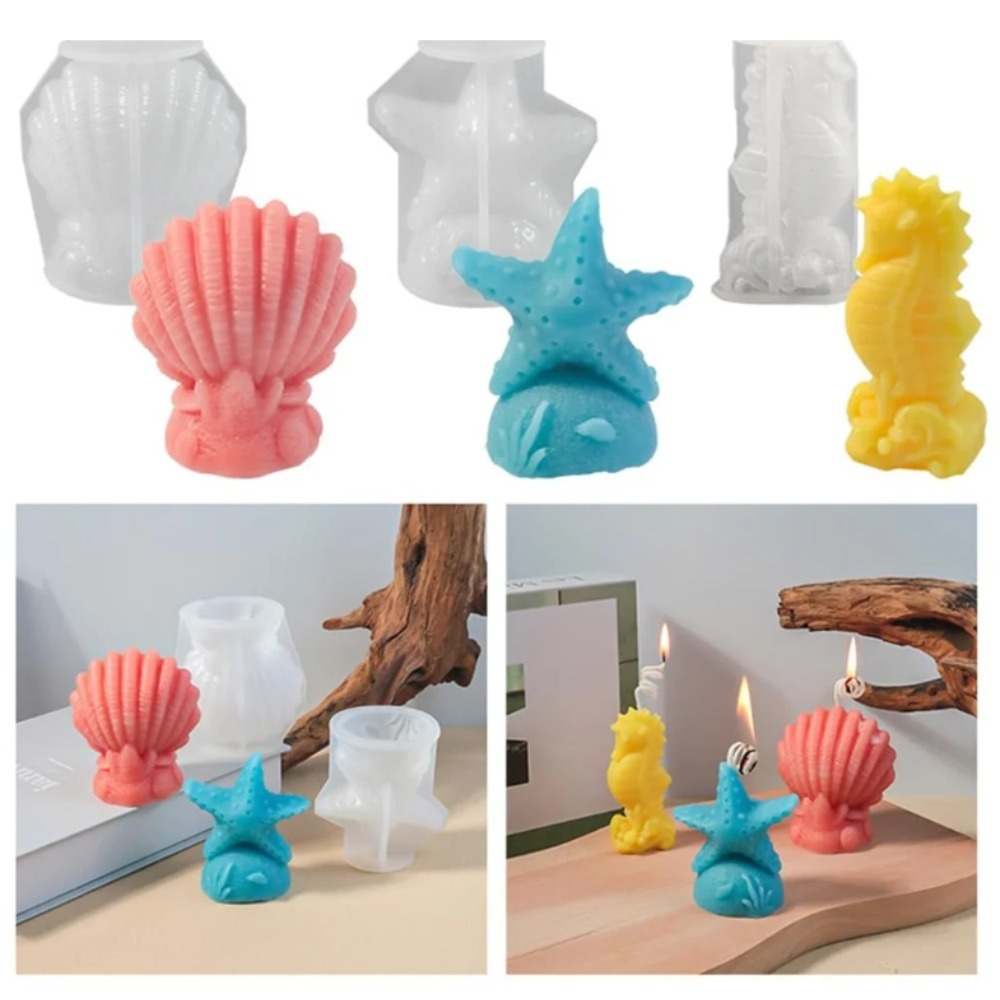 Silicone Mold Ocean - 2026-3pcs DIY Epoxy Resin Mold Starfish
