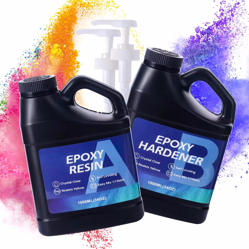 Resin Art Ratio - 2000ML Epoxy Resin Kit 1:1 Ratio