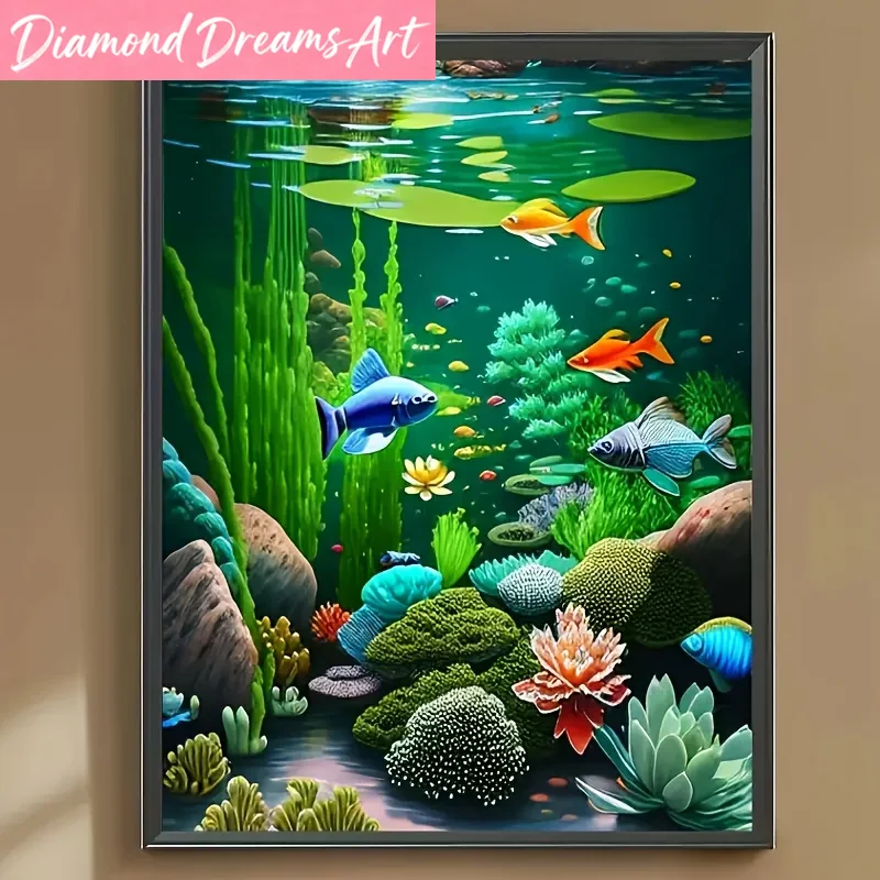 Resin Art Underwater - Frameless,Diamond Art Painting Underwater World Full