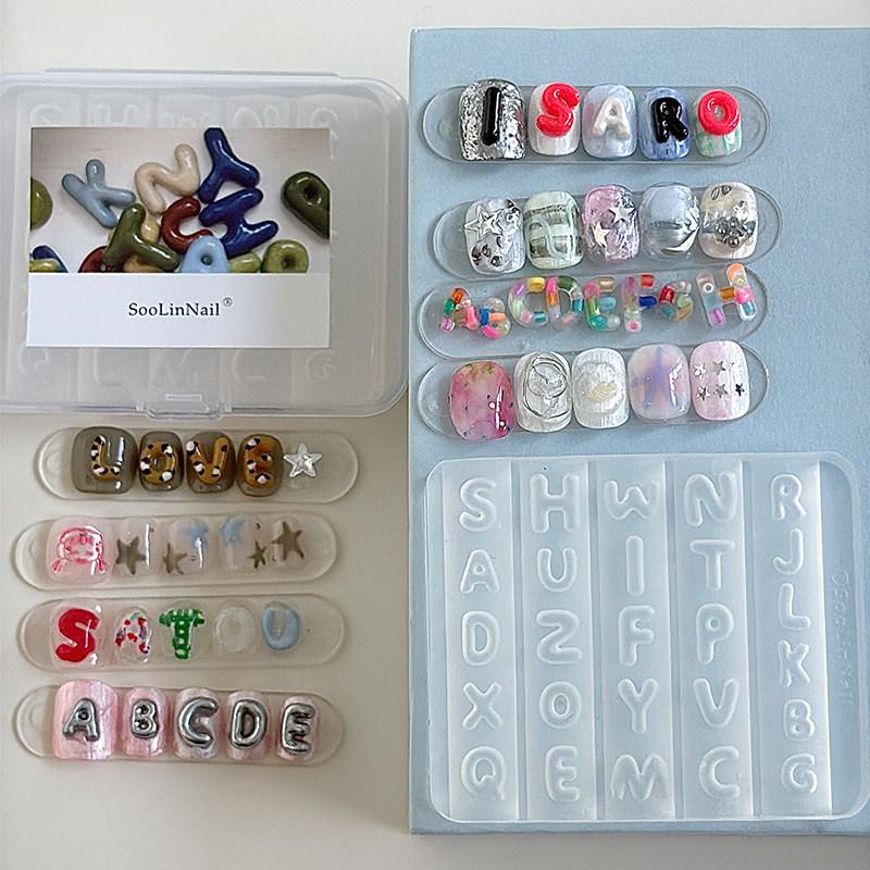 Silicone Alphabet Nail Art Mol - Resin Art Templates Free review and price