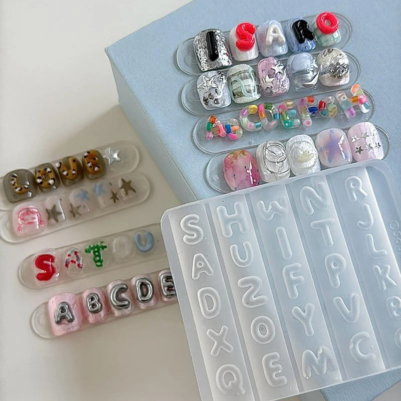 Silicone Alphabet Nail Art Mol - Resin Art Templates Free review and price