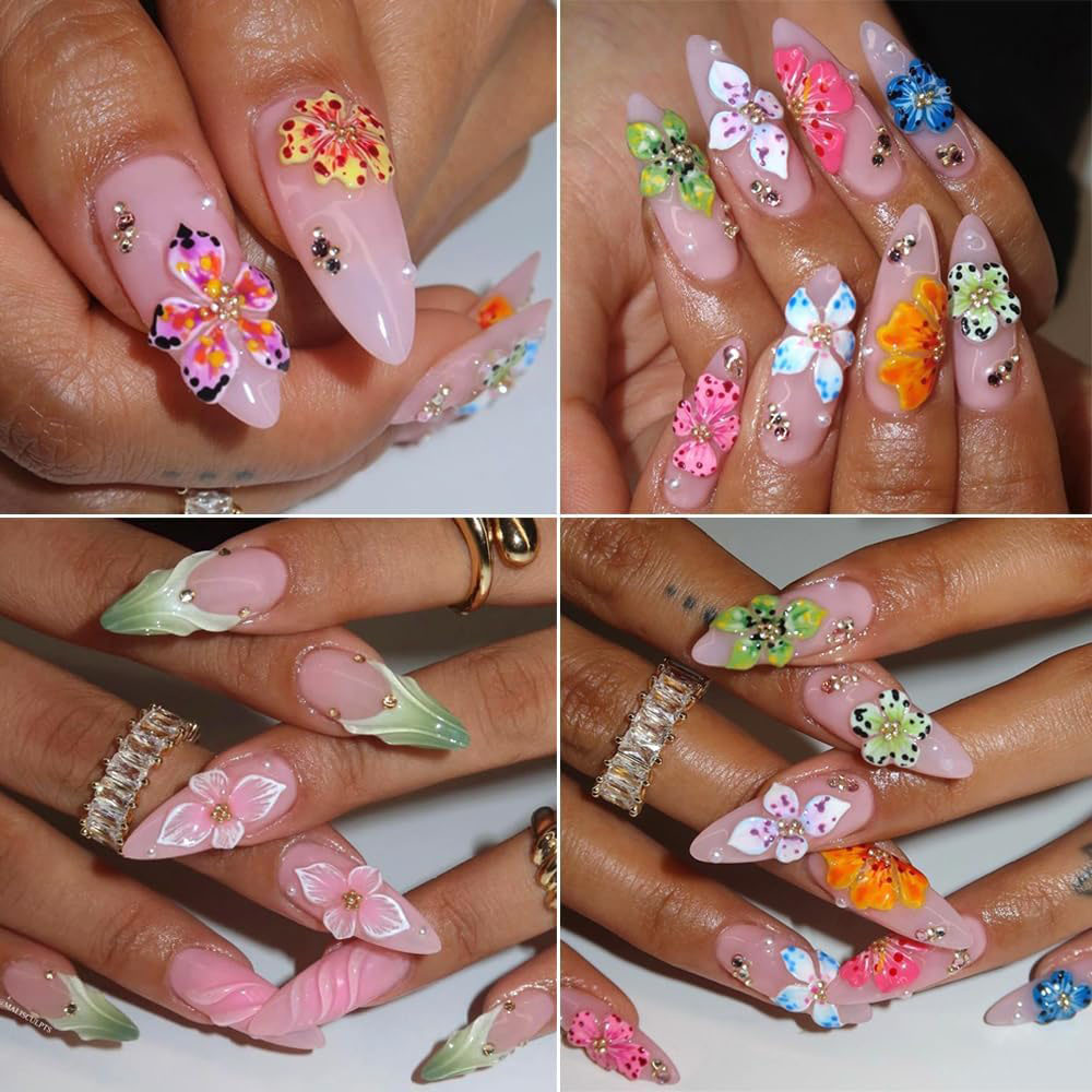 3D Flowers Nail Mold DIY Silic - Resin Art Templates Free review and price