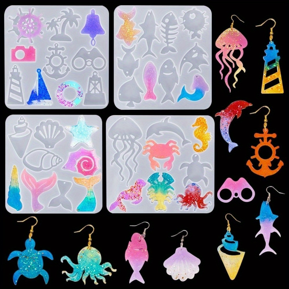 The Ocean-themed Earring And P - Silicone Mold Ocean review and price