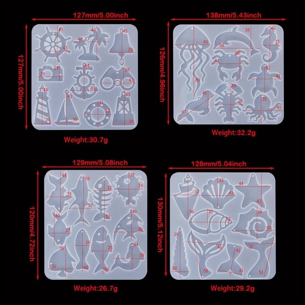 The Ocean-themed Earring And P - Silicone Mold Ocean review and price