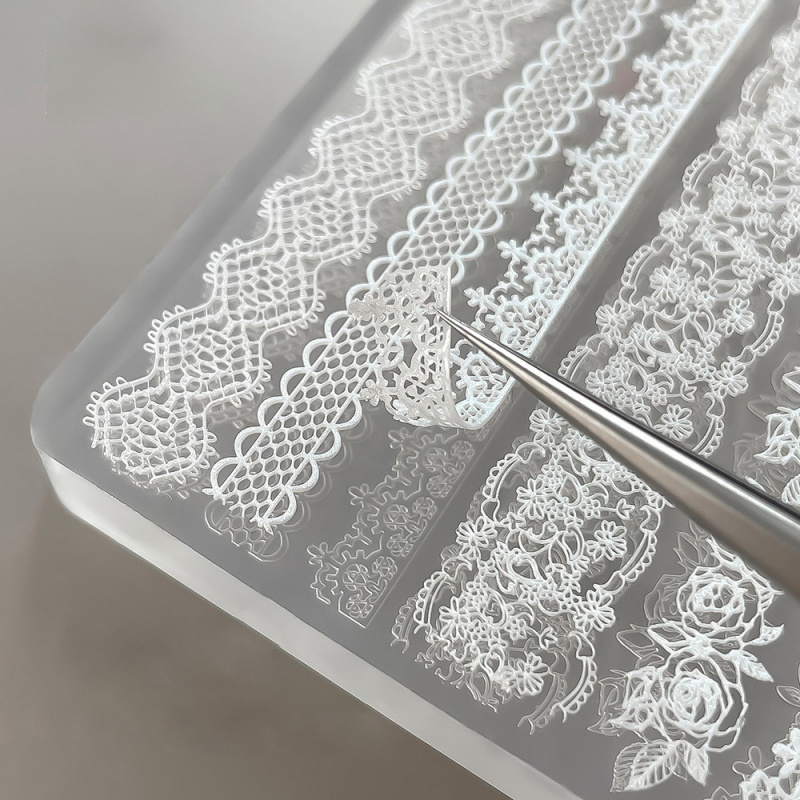 1pc Lace 3D Silicone Nail Mold - Resin Art Templates Free review and price