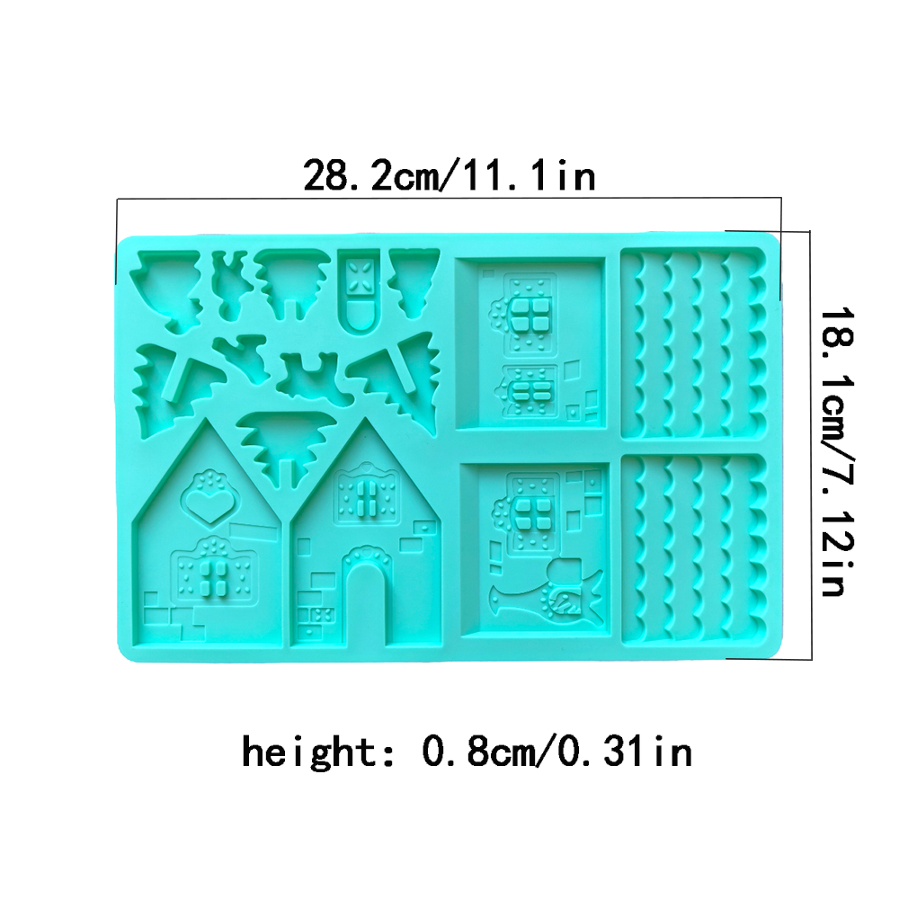 1pc Christmas House Chocolate  - Silicone Mold Ocean review and price