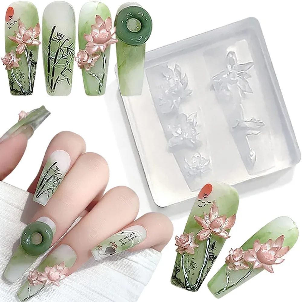 3D thorns Nail Design Silicone - Resin Art Templates Free review and price
