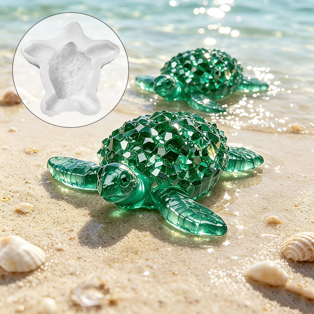 Diamond Cut Healing Sea Turtle - Silicone Mold Ocean review and price