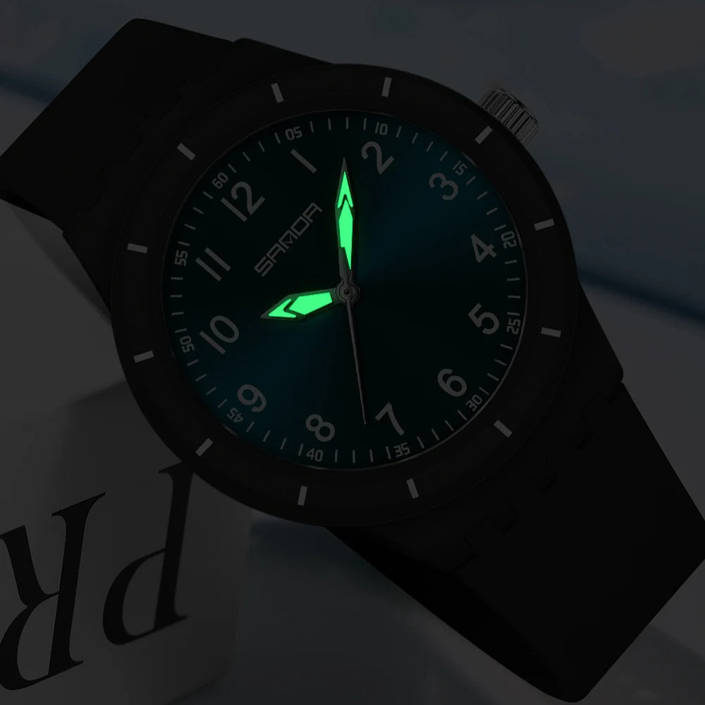 SANDA 9075 New Student quartz  - Resin Art Underwater review and price