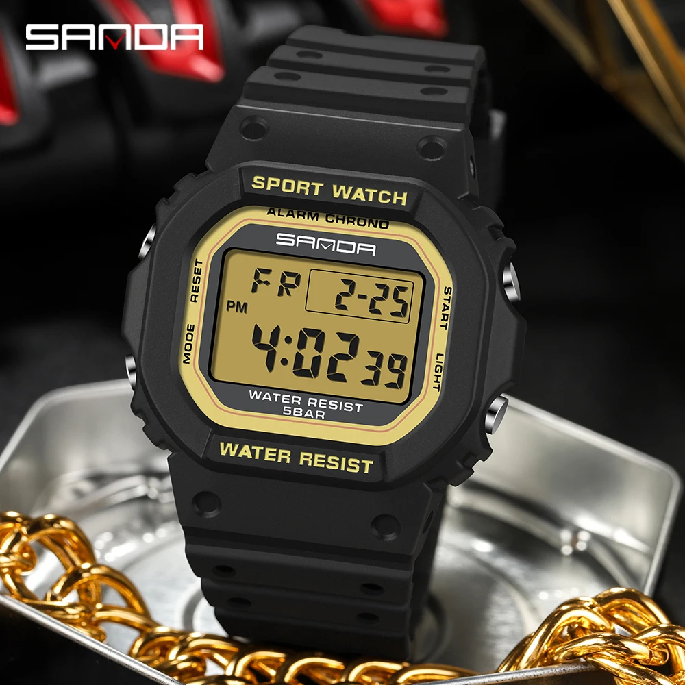 SANDA 2107 Children Watch Men  - Resin Art Underwater review and price