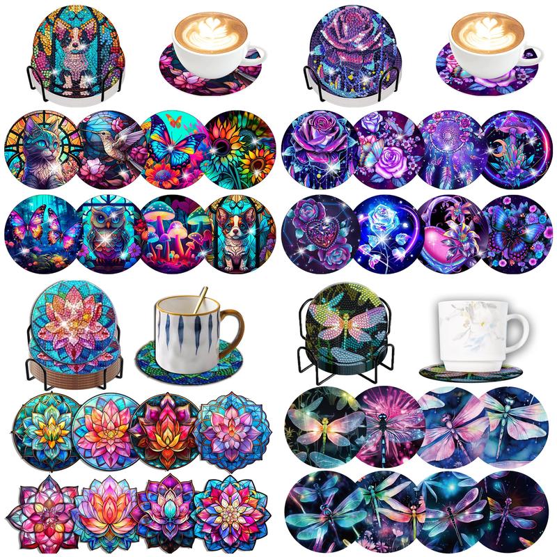 8pcs/Set DIY Diamond Painting  - Resin Art With Wood review and price