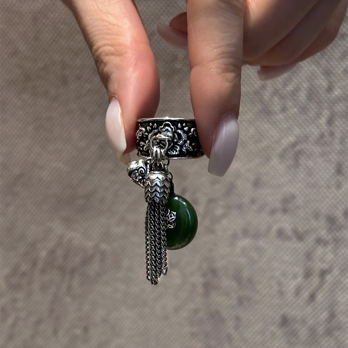 WJFH-ARTS New Chinese Style Vi - Resin Art Ring Design review and price