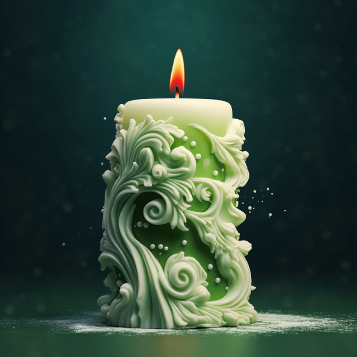 geometry Carved Cylindrical Si - Silicone Mold Ocean review and price