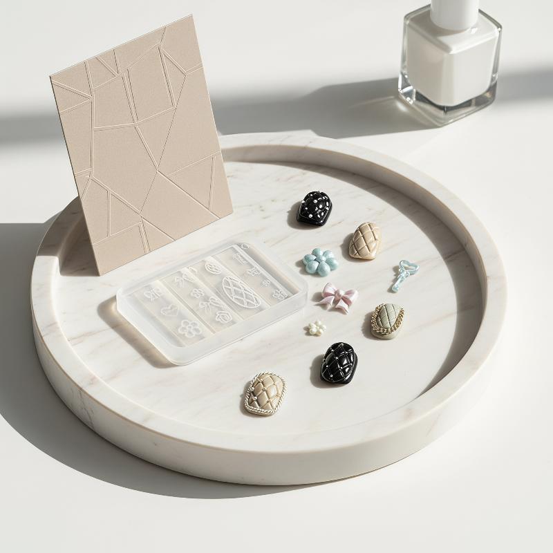 Portable Reusable Silicone Nai - Resin Art Templates Free review and price