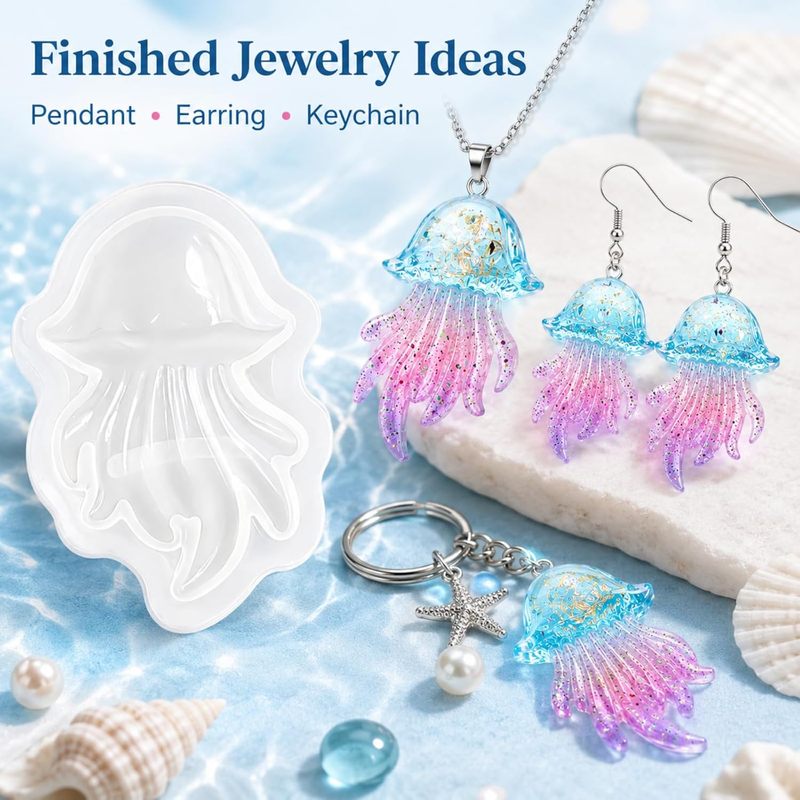 2Set of Jellyfish Resin Molds， - Silicone Mold Ocean review and price