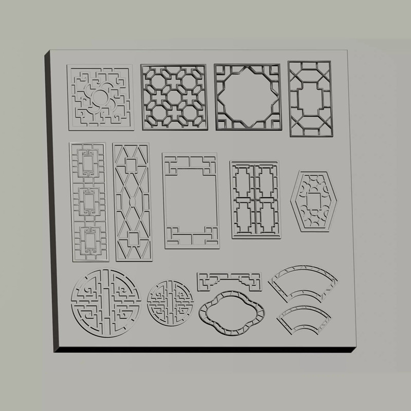 Vintage Chinese Window Tracery - Resin Art Templates Free review and price