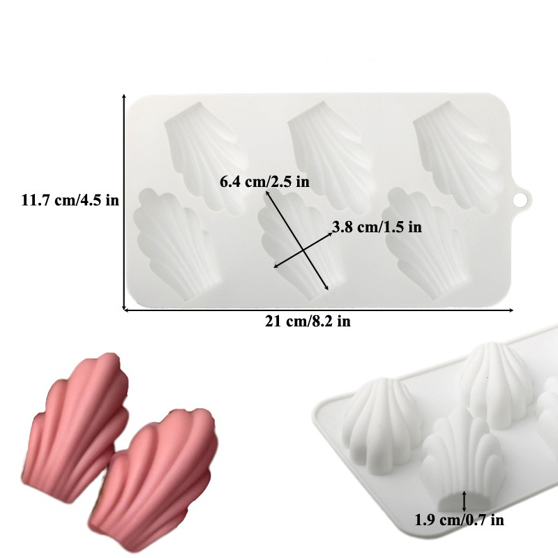 6 Hole Madeleine Design Chocol - Silicone Mold Ocean review and price
