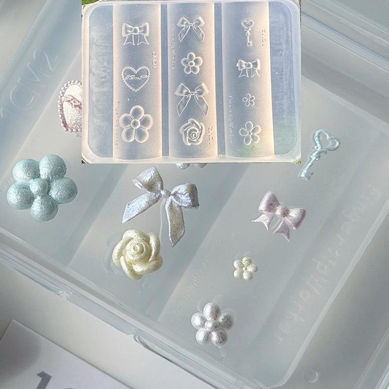 New Silicone Nails Mold Plaid  - Resin Art Templates Free review and price