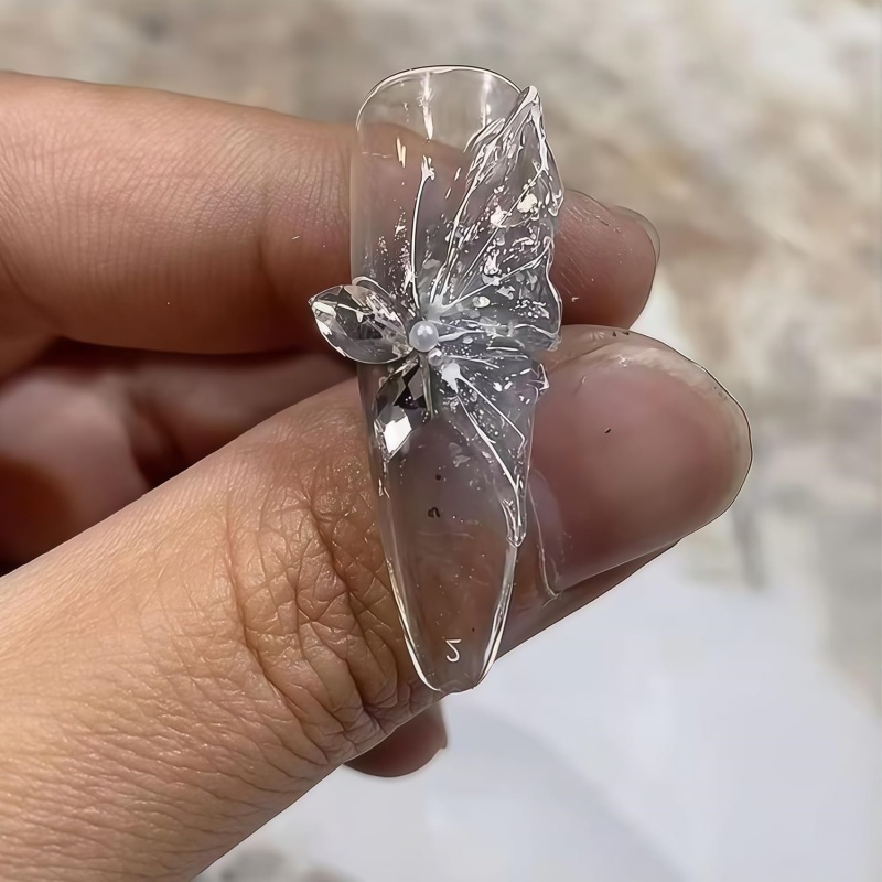 3D Butterfly Flower Gel Nail A - Resin Art Templates Free review and price