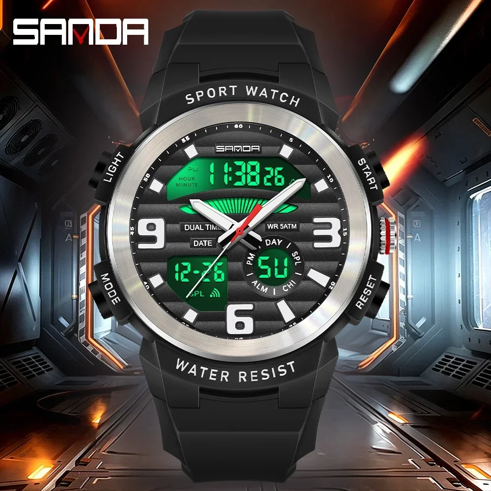 SANDA Multifunction Men Watch  - Resin Art Underwater review and price