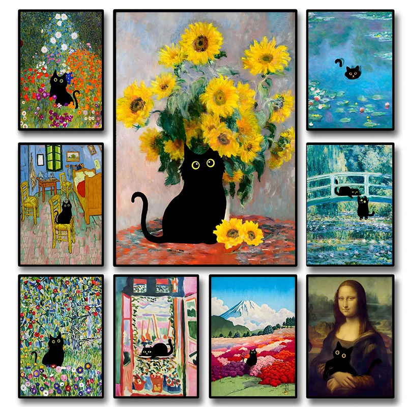 Funny Black Cat World Famous P - Resin Art Wall Decor review and price